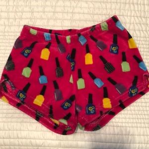 Fuzzy pj shorts